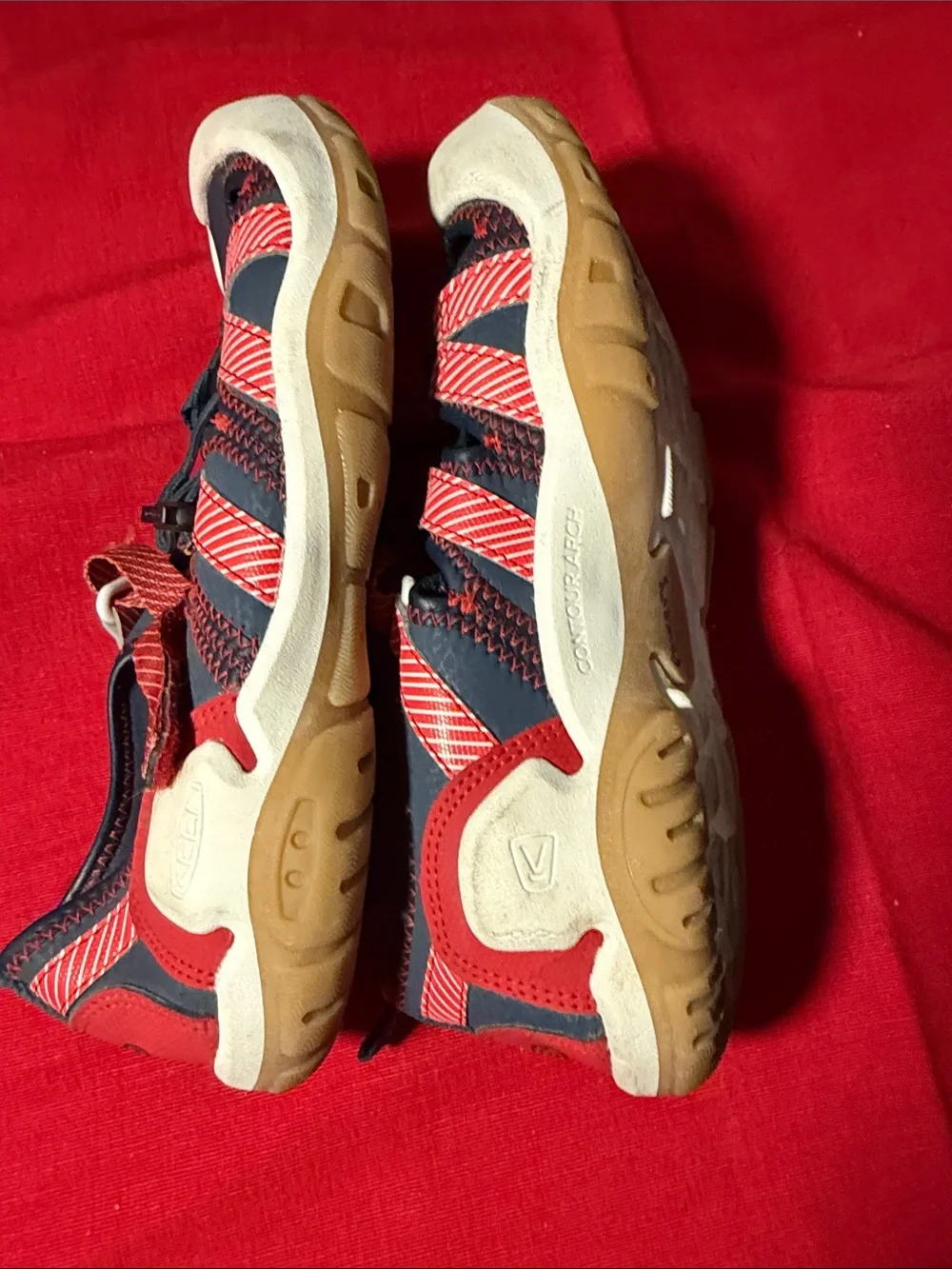Keen Kids Navy and Red Quick-Dry Water Sandals